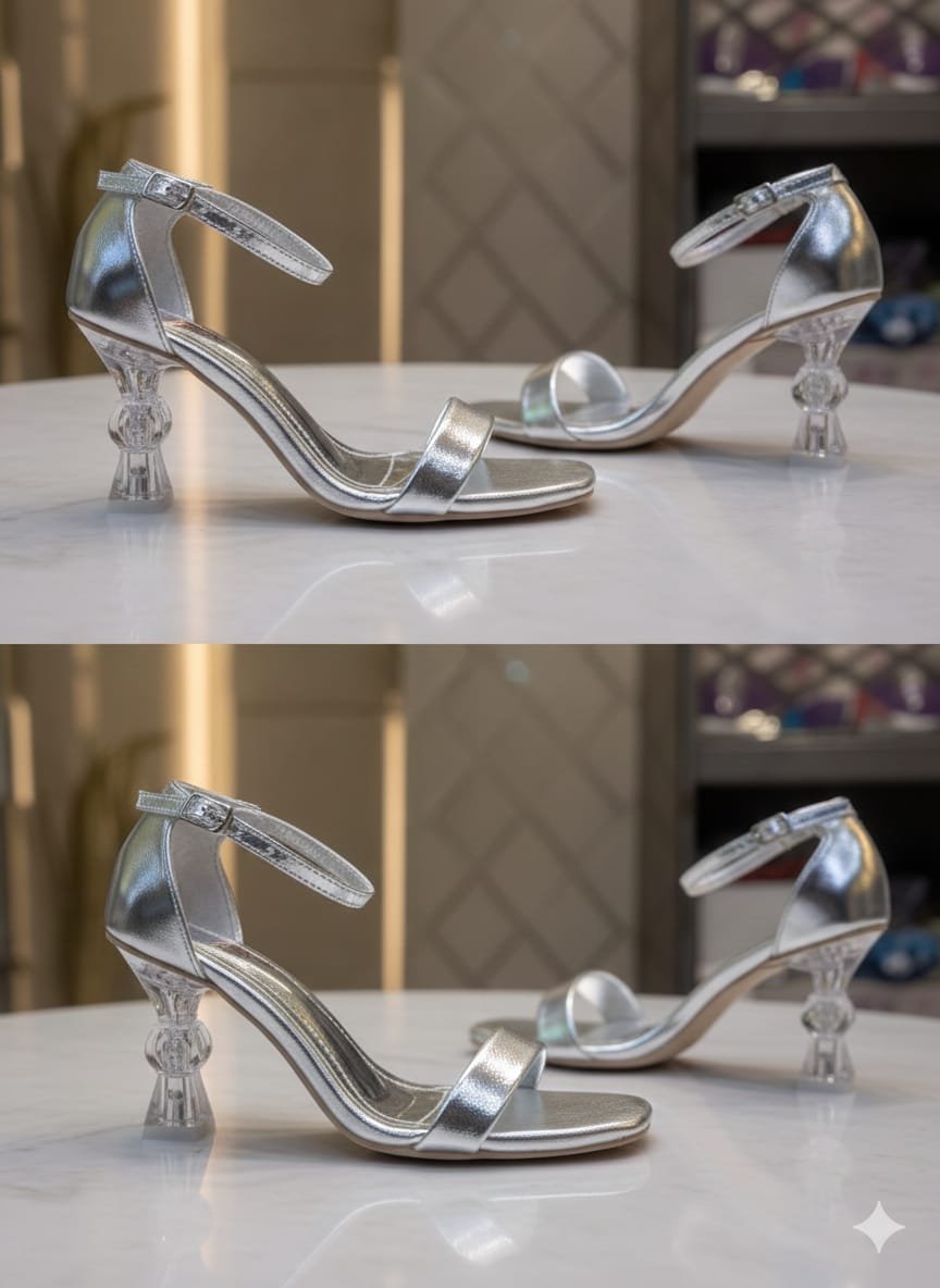 CRYSTAL HEEL SANDAL - Image 4