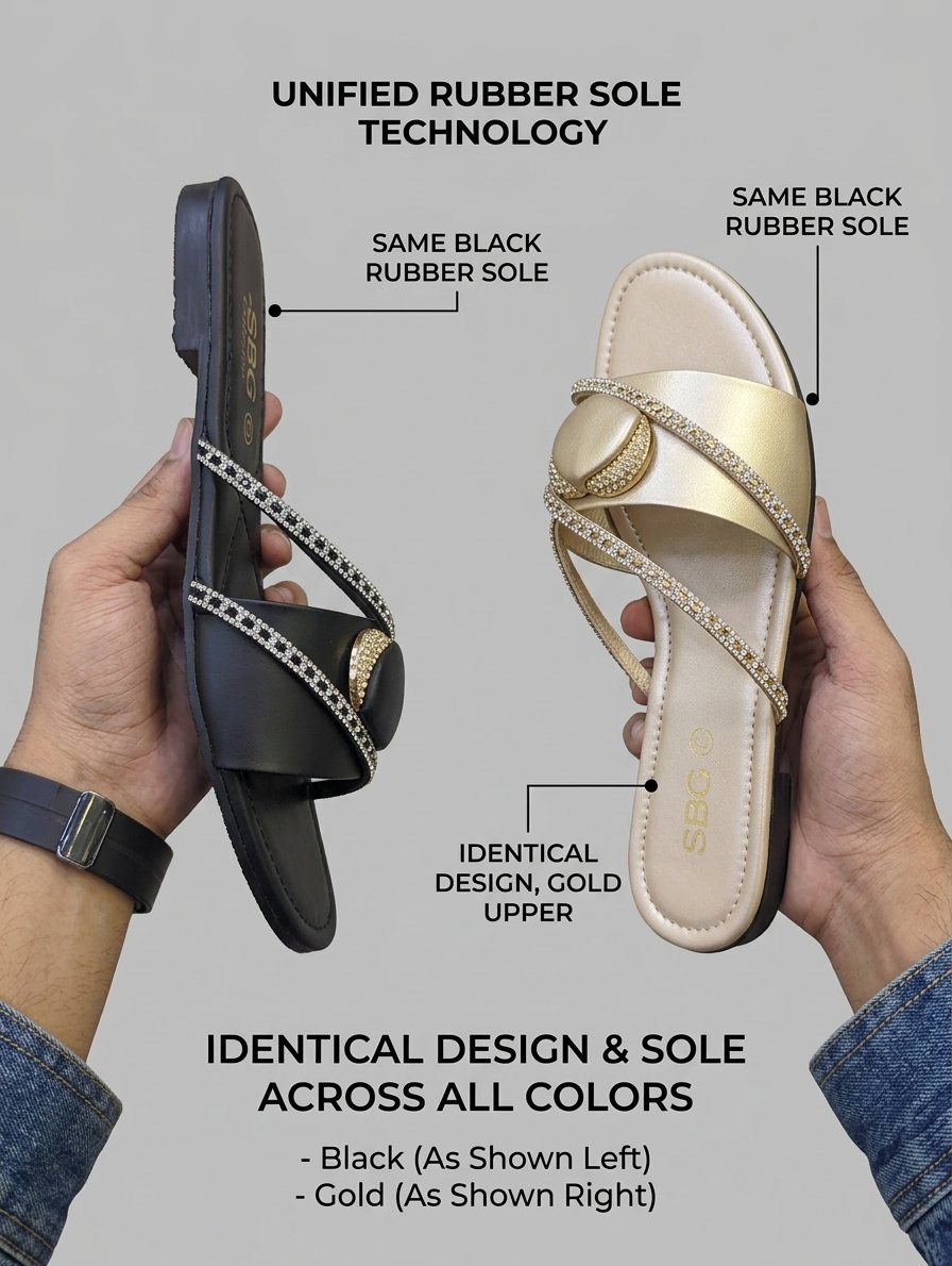 Celestial Glam Flat Sandals